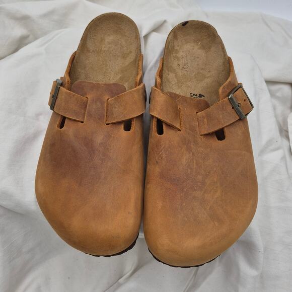 Birkenstock Boston Brown oiled leather Slip-ons Clogs Men EU 42 US 9-9.5 main image 4